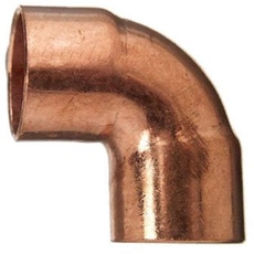 Cornat Löt-Winkel 90 Grad, Kupfer, 2 Muffen, A 15 mm, 10/1 Stück, T569015, Bronze