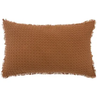 Atmosphera Createur d ́interieur Zierkissen Widdy 30/50 cm , Terracotta , Textil , 10x50 cm , Heimtextilien, Wohntextilien, Kissen, Zierkissen