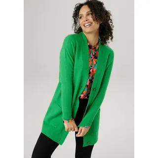 Aniston SELECTED Longstrickjacke grün 42