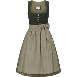 Dirndl NÜBLER "Dirndl midi Feli", Damen, Gr. 34, EURO, grün, Obermaterial: 100% Polyamid PA., Kleider Dirndl