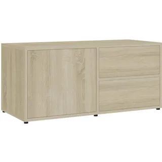 vidaXL Sonoma-Eiche TV-Lowboard 80x34x36 cm Braun Holzwerkstoff