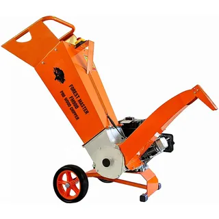 Forest Master FM9DDES Profi-Holzhäcksler – 9PS Benzinmotor, Elektrostart, Äste bis 75 mm, Direktantrieb, Wendemesser, verstellbare Trommel, wartungsarm, Britisches Patentdesign
