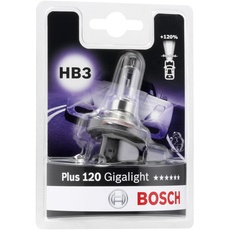 Bosch HB3 Plus 120 Gigalight Lampe - 12 V 60 W P20d - 1 Stück