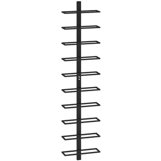 Homcom Weinregal 27 x 10 x 116 cm Schwarz
