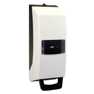 rath's Wandspender, für Softflaschen, Kunststoff, Abschließbar Spender mit großem Sichtfenster, Für 1- und 2 Liter - Softflaschen