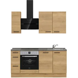 Nobilia Küchenzeile Structura II 180 cm braun