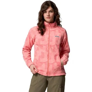 Columbia Damen Benton Springs Printed Full Zip Full Zip Fleecejacke Alpenglow Flowfalls, XL