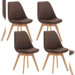 4er Set Esszimmerstuhl Linares Stoff