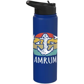 Amrum Souvenir Nordseeküste Inselurlaub Camping Amrum Stainless Steel Insulated Water Bottle