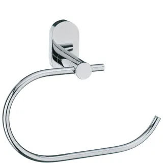 kela Handtuchring zum Kleben 18,5cm, Wandmontage, Geschirrtuchhalter ohne Bohren, Handtuchhalter, LUCIDO, Edelstahl glänzend