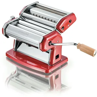 Gsd Imperia iPasta T.2/6,5 mm Rot - Manuelle Nudelmaschine aus Edelstahl