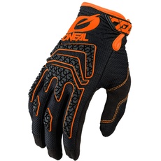 O'NEAL | Fahrrad- & Motocross-Handschuhe | MX MTB DH FR Downhill Freeride | Langlebige, Flexible Materialien, Silikonprint für Grip | Sniper Elite Glove | Erwachsene | Schwarz Orange | Größe M