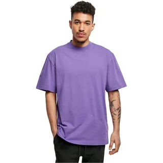 URBAN CLASSICS Tall Tee, Oversized T-Shirt für Männer, Baumwolle, gerippter Rundhals, ultraviolet, M