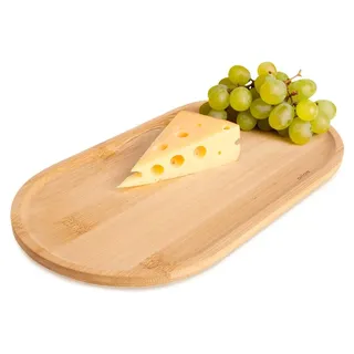 Dekorativer Snackteller aus Bambus, 28 x 15 cm