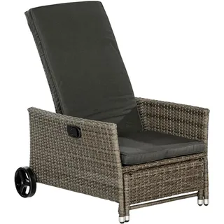 Merxx Gartensessel 175 x 68 x 105 cm Grau