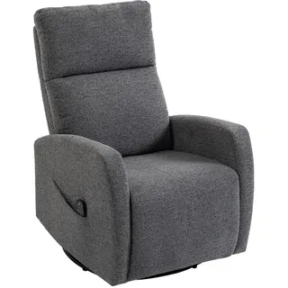 Homcom Massagesessel Chenille Dunkelgrau , Holz , Füllung: Faserbällchen,Taschenfederkern , 73.5x108x97 cm , Wohnzimmer, Sessel, Massagesessel