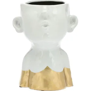 Rituali Domestici Blumentopfabdeckung H217100003 - Gold, Weiß