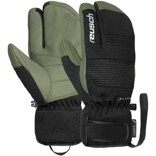 Reusch Andy R-TEX XT Lobster 3-Fingerhandschuhe Unisex Skihandschuhe – R-LOFT Isolation, Ziegenleder-Innenhand, Wasserdicht, Winddicht, Atmungsaktiv – Damen & Herren Wintersport