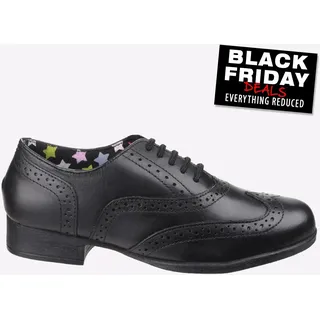 Hush Puppies Kada Leder Junior Jungen Schnürer Freizeit Kleid Schule Schuhe