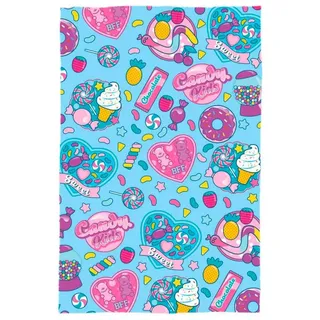 Trend Kuschelig weiche Decke aus wunderbar warmen Polarfleece mit superweichem Silk-Touch, ca. 150 x 100cm groß. In Geschenkband eingewickelt, Candy KL82325