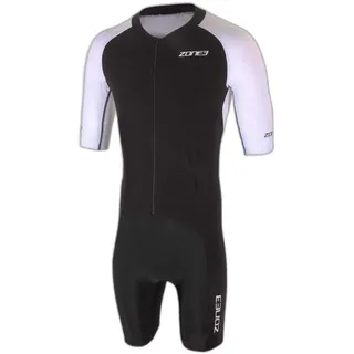 ZONE3 Lava Long Distance Aero Kurzarm-trisuit - Black / White / Red - M