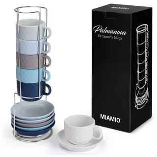 MiaMio Espressotasse 0,075 l Blau 6 St.