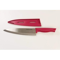 TUPPERWARE Messer Essential-Serie dunkelpink groß Kochmesser