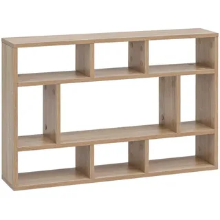 Wohnling Wandregal 75 x 51 x 16 cm Sonoma Eiche