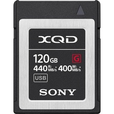 Sony XQD G-Serie (XQD, 120 GB), Speicherkarte, Schwarz