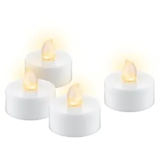 goobay LED-Teelichter 4 St. weiß