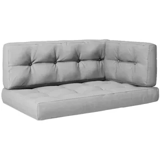 Vicco Palettenkissen 120 x 15 x 80 cm grau 2-tlg.
