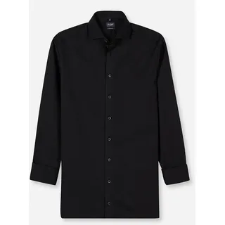 Olymp Langarmhemd »Luxor« Businesshemd, unifarben, modern fit, Royal-Kentkragen