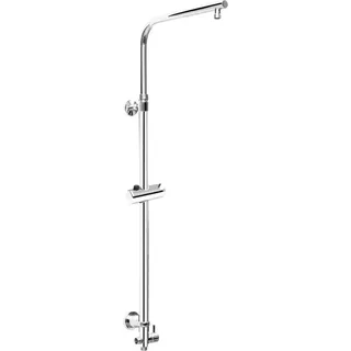 CORNAT Steigrohr "Square Vario" Messing/edelstahl, silberfarben, 1/2"