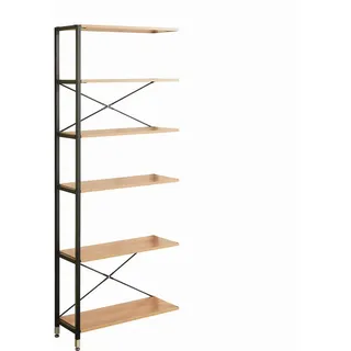 Möbilia Livetastic Leiterregal 82,5 x 30 x 210 cm Naturfarben