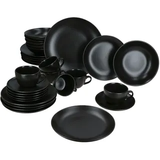 Mambocat Panther Kombiservice 30-tlg. schwarz für 6 Personen