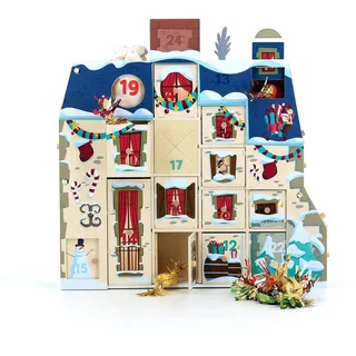 VILAC - Adventshaus zum Personalisieren – Dekoration & Geschenke – 1 Kalender aus Holz zum Befüllen – Lernspiele für Kinder aus Holz – Spielzeug für Kinder ab 12 Monaten – 1224