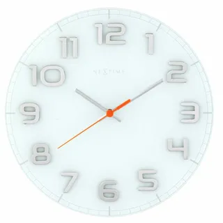NeXtime Classy Round Wanduhr, 8817wi - Weiß