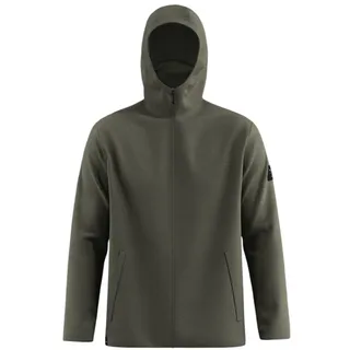 Salewa Wolljacke Fanes Sarner Full-Zip (aus alpinem Wollstrick, warm) dunkelgrün melange Herren
