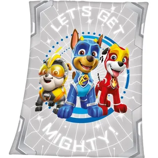 Paw Patrol Kinderdecke »Paw Patrol« mit Paw Patrol Motiv und Schriftzug, Kuscheldecke, bunt