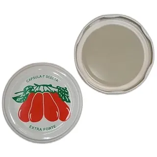 OPIROS Kapseln Twist Off 53 mm, Zeichnung Tomaten für Gläser aus Glas Deckel für Dosen Tomaten Hausfrauen (20)