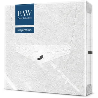 Paw Decor Collection PAW - Servietten 3-lagig (33 x 33 cm) I 20 Stück I Perfekt für Geburtstage, Partys, Hochzeiten, Kommunion und Feiern I Papierservietten Bunt - Besondere Anlässe, Ornamente I Inspiration Classic