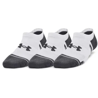 Under Armour Performance Tech Füßlinge 3er Pack Weiß/Grau M