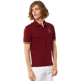 La Martina Herren Perseo Poloshirt, Rot (Tawny Port 06026), Small