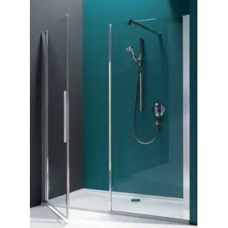 Koralle Pendeltür mit Trennwand in Flucht für Nischeneinbau myDay NPWWA rechts 120 1165-1205x2000mm, VB03112020AP1, Duschkabine: Rahmen: Silber matt, Glas: ESG GlasPlus