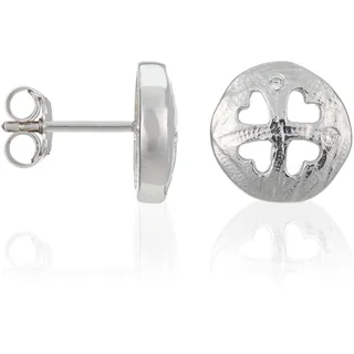 Orphelia Damen-Ohrstecker 925 Sterling Silber rhodiniert Zirkonia weiß ZO-5234