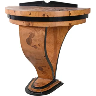 Art Deco Konsole Bauhaus Wandtisch Holztisch Tischkonsole Antik Tisch Wurzelholz