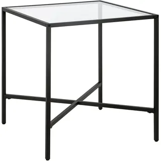 Henn&Hart Industrial Side Table in Black for Home, Living Room, Bedroom, Entertainment Room, Office