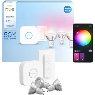 Philips Hue Essential Starter-Set 3 St. Weiß