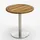 Klapptisch Ø 70 x 76 Braun/Weiß