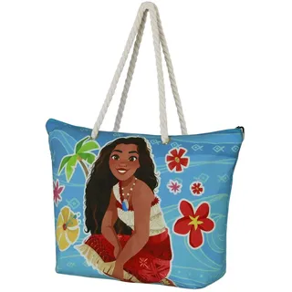 Disney Vaiana Sea-Soleil Strandtasche, Blau, 52 x 37 cm